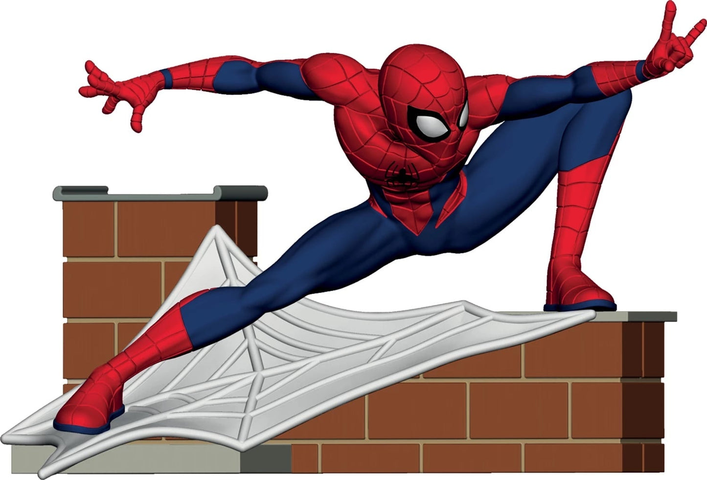 Figurine Spiderman sur sa toile (8cm)