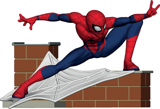 Figurine Spiderman sur sa toile (8cm)