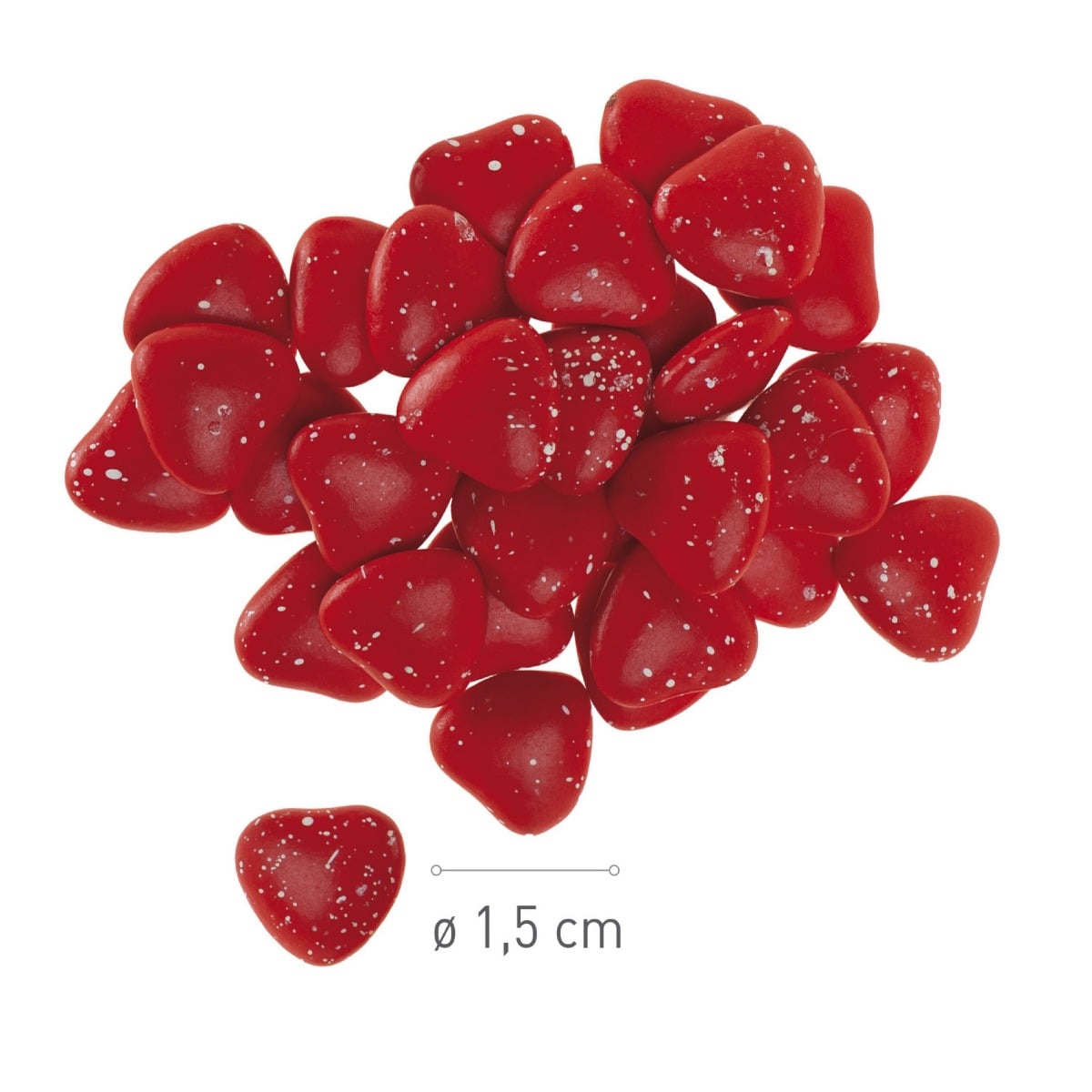 Coeurs Fourrés au chocolat rouge (250g)