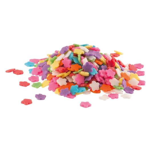 Décorations en sucre - Etoiles multicolores