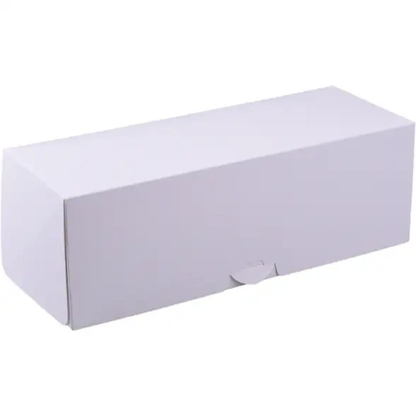 Boîte à bûches blanche - 30x12x10.5cm