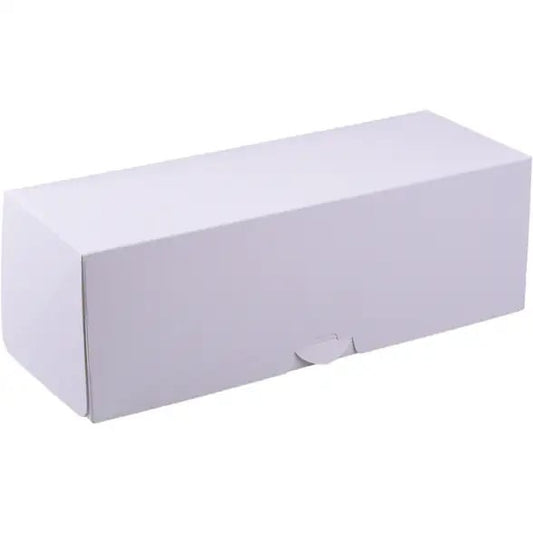 Boîte à bûches blanche - 30x12x10.5cm