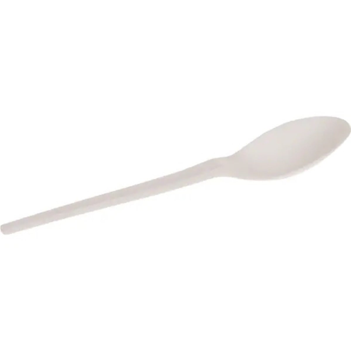 Cuillères à café blanches biodégradables (50pcs)