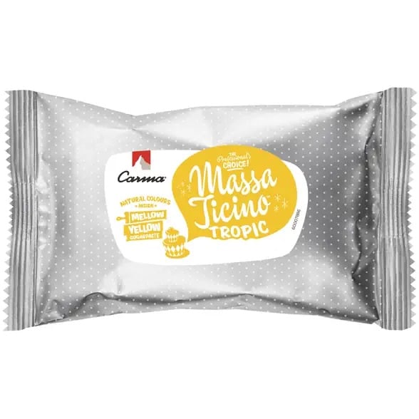 Pâte à sucre Massa Ticino Tropic - Mellow Yellow (250g)