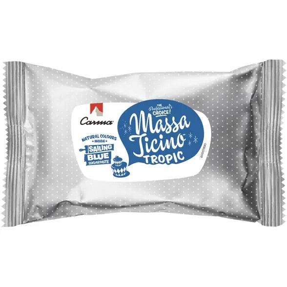 Pâte à sucre Massa Ticino Tropic - Sailing Blue (250g)