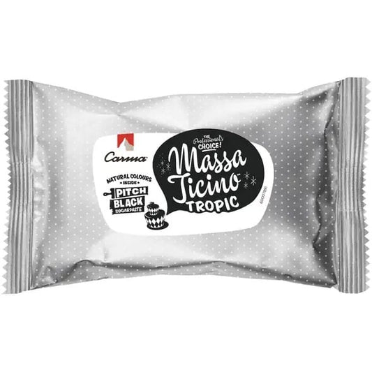 Pâte à sucre Massa Ticino Tropic - Pitch Black (250g)