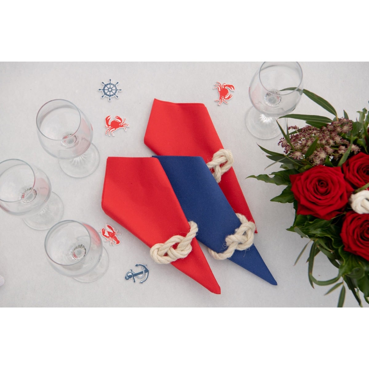 Serviettes Bleu roi Airlaid 40x40cm (20pcs)