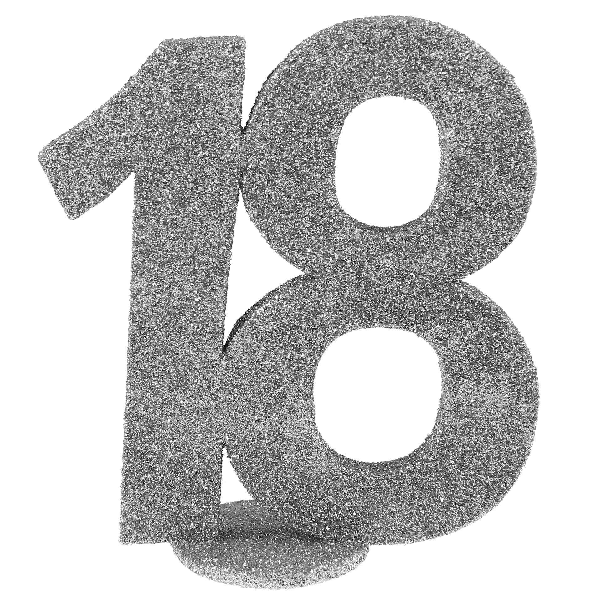 Chiffre "18" Argenté