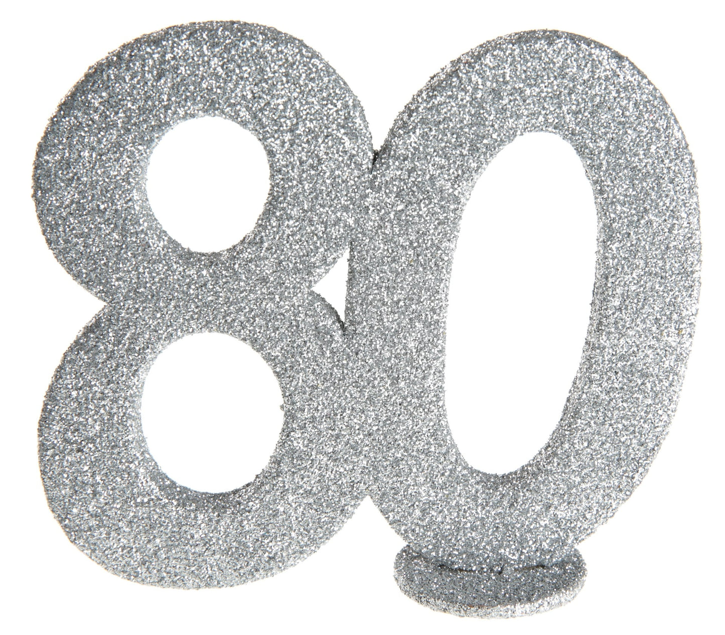 Chiffre "80" Argenté