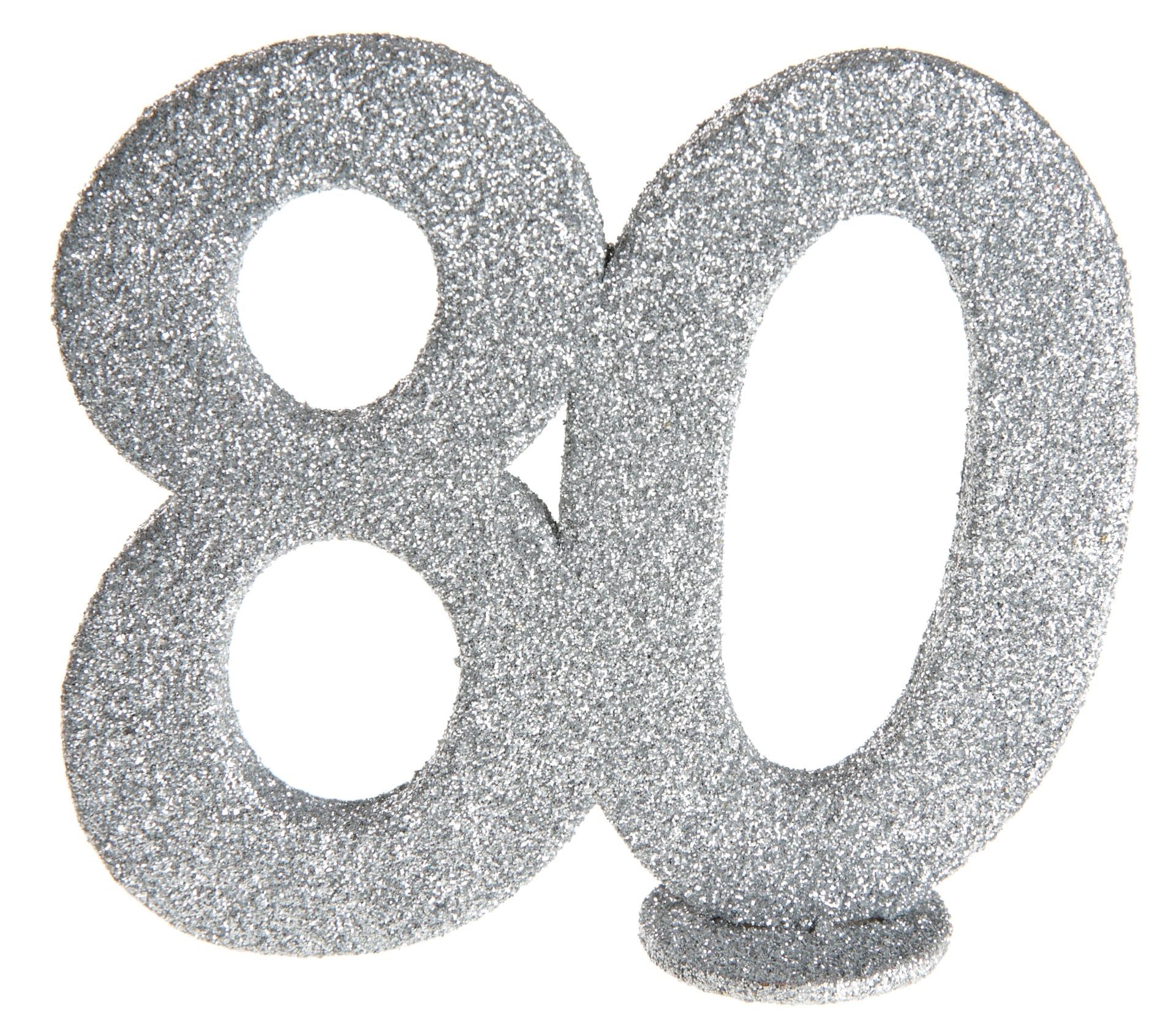 Chiffre "80" Argenté