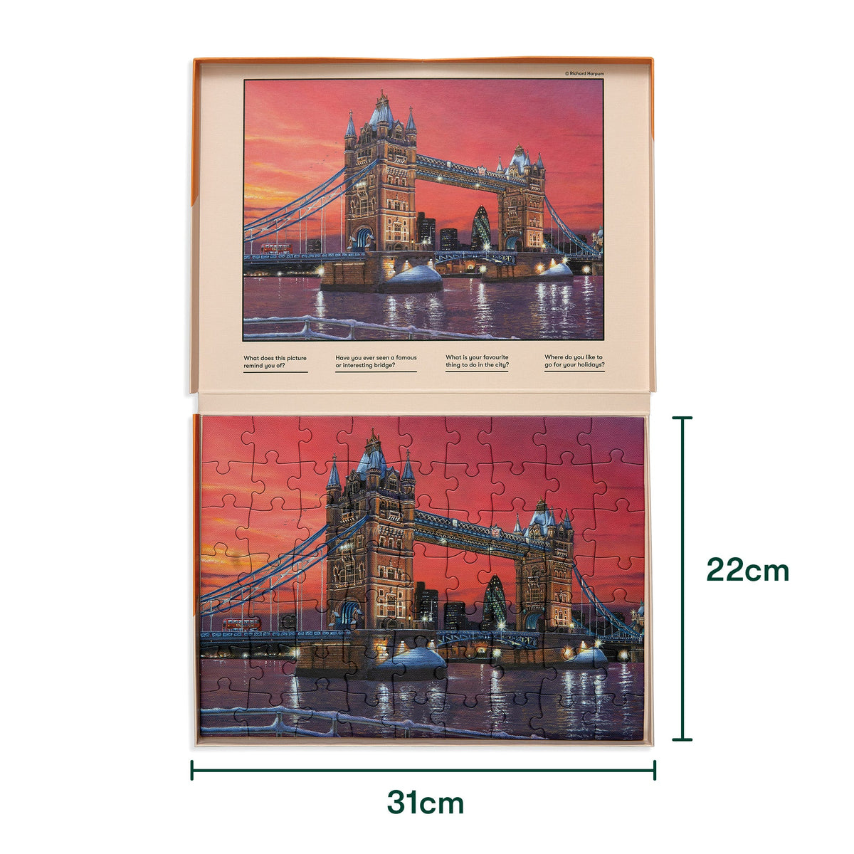 63-piece Puzzle - City Dusk