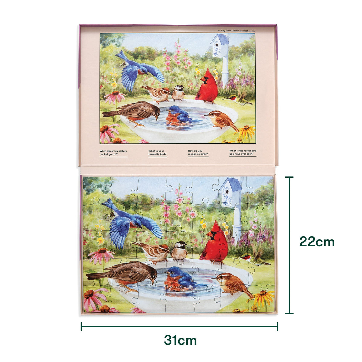 Puzzle 35 pièces - Bathing Birds
