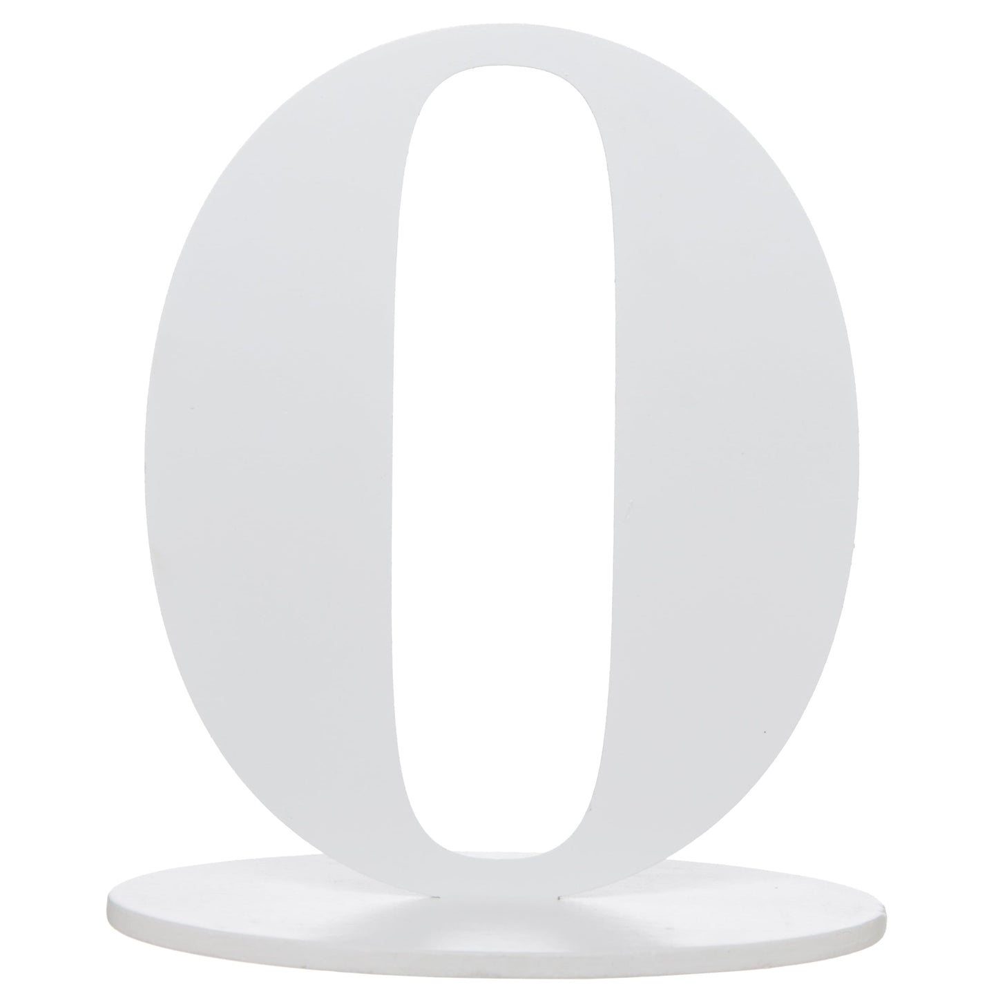 Marque-Table Chiffre Blanc 0