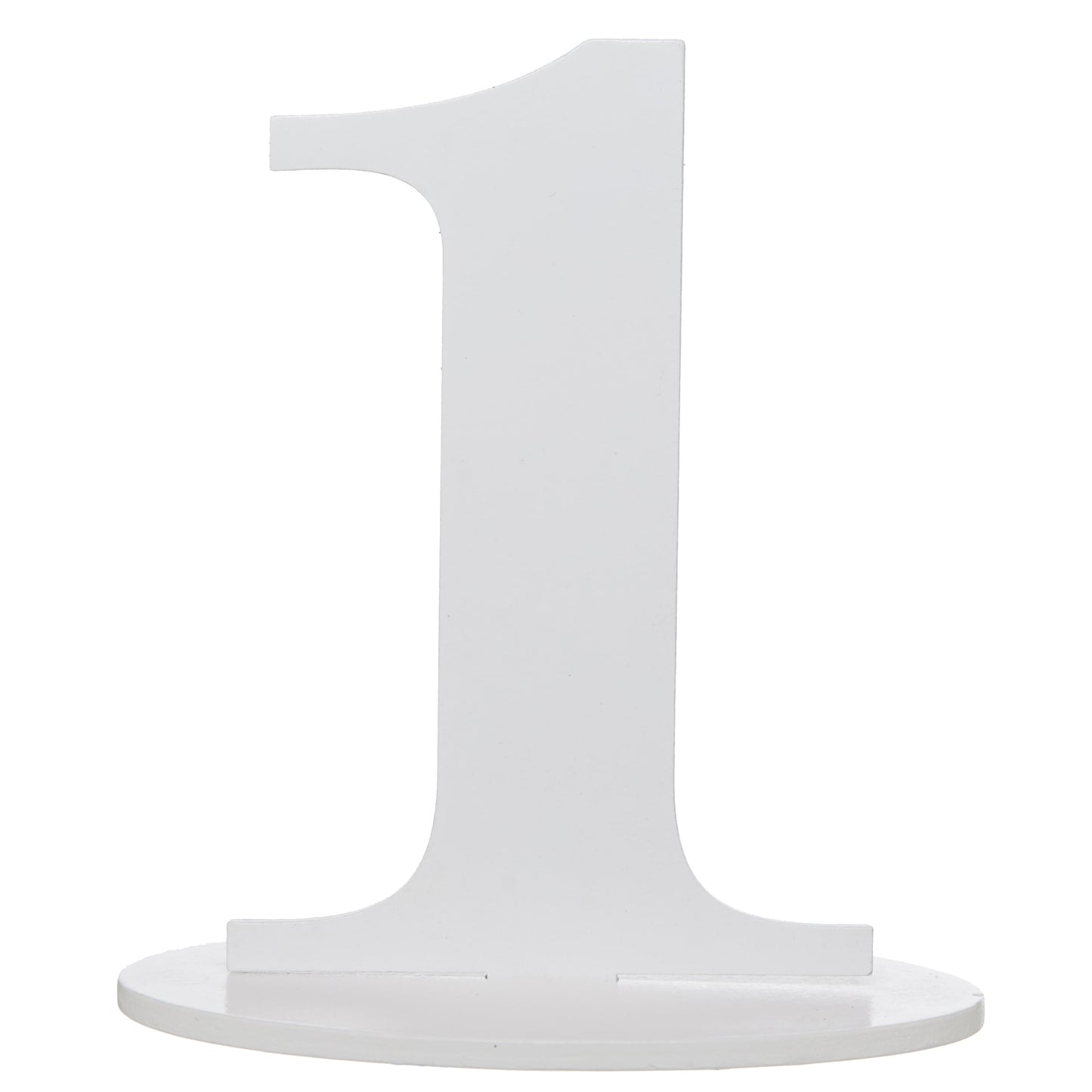 Marque-Table Chiffre Blanc 1