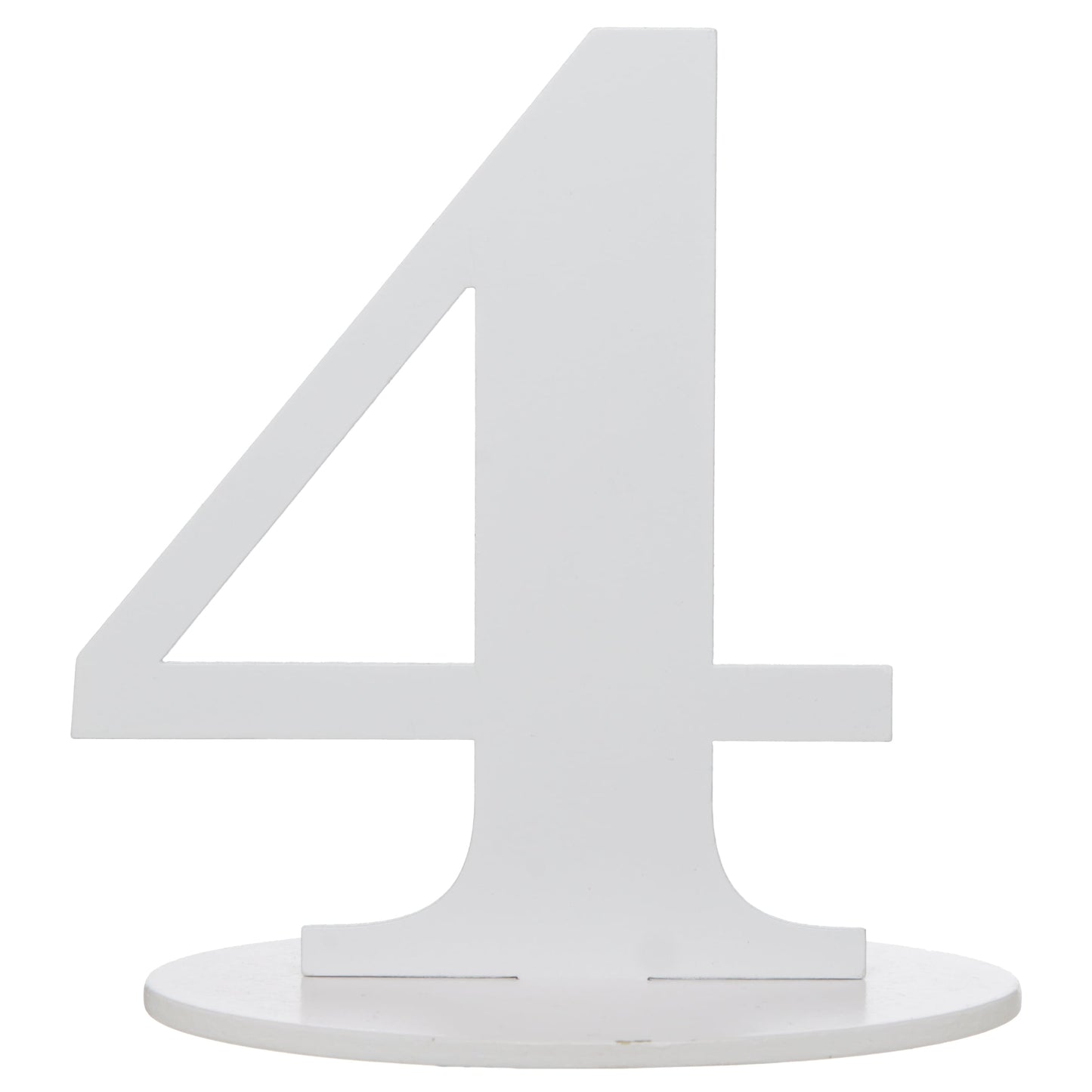 Marque-Table Chiffre Blanc 4