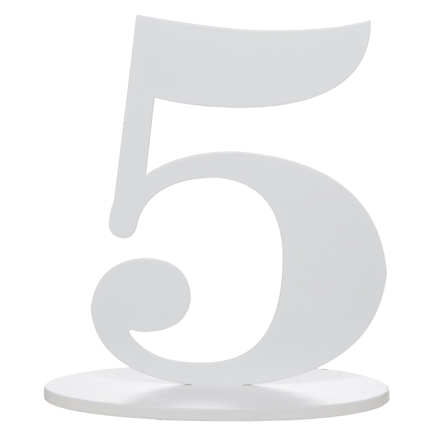 Marque-Table Chiffre Blanc 5