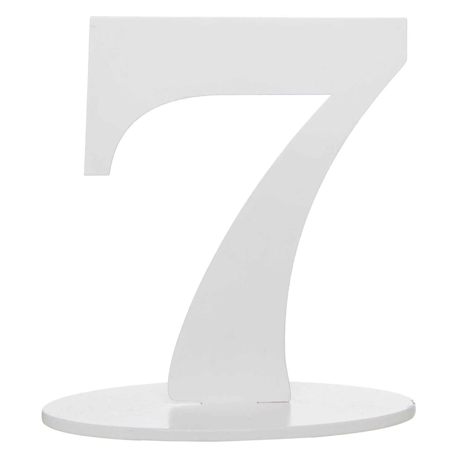 Marque-Table Chiffre Blanc 7