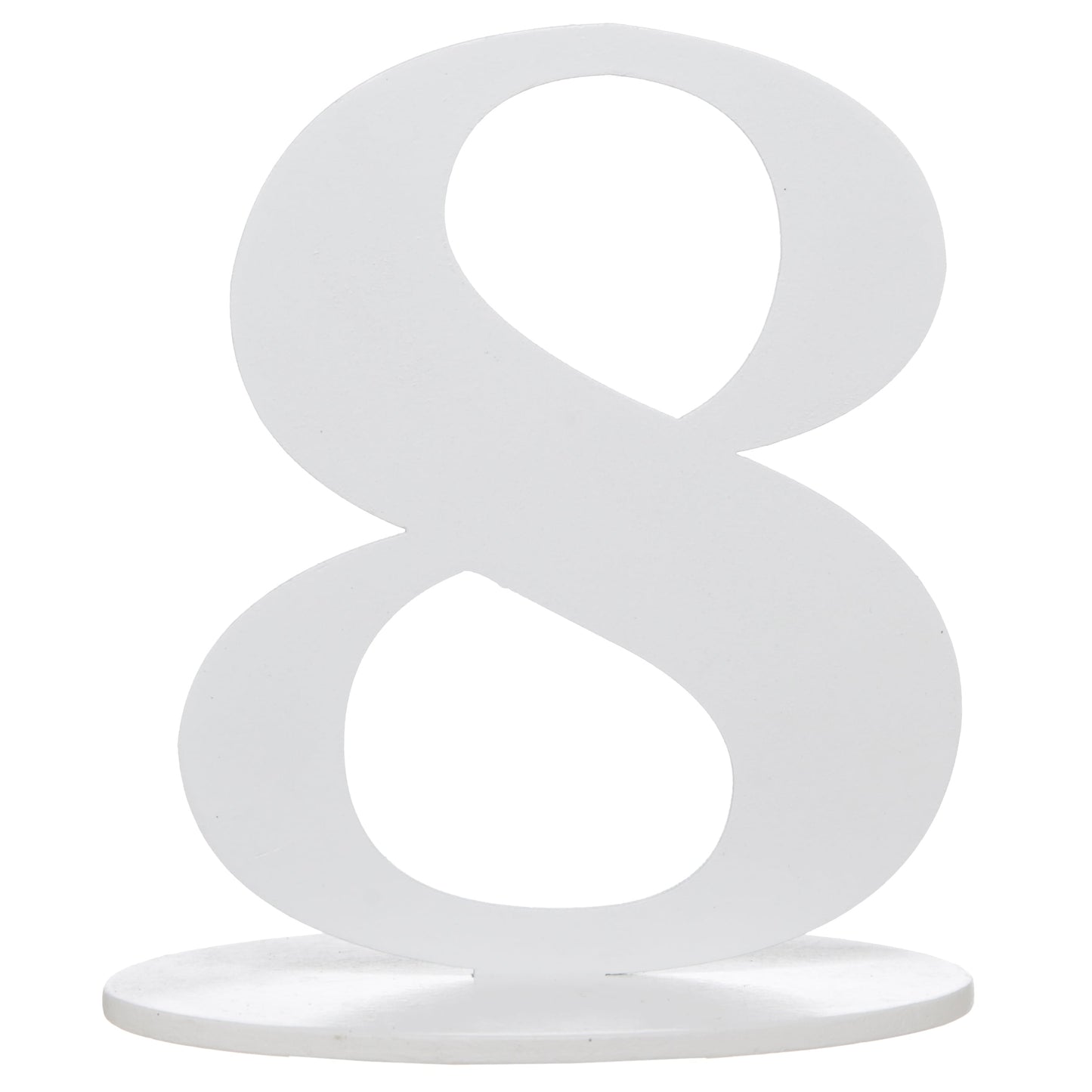 Marque-Table Chiffre Blanc 8