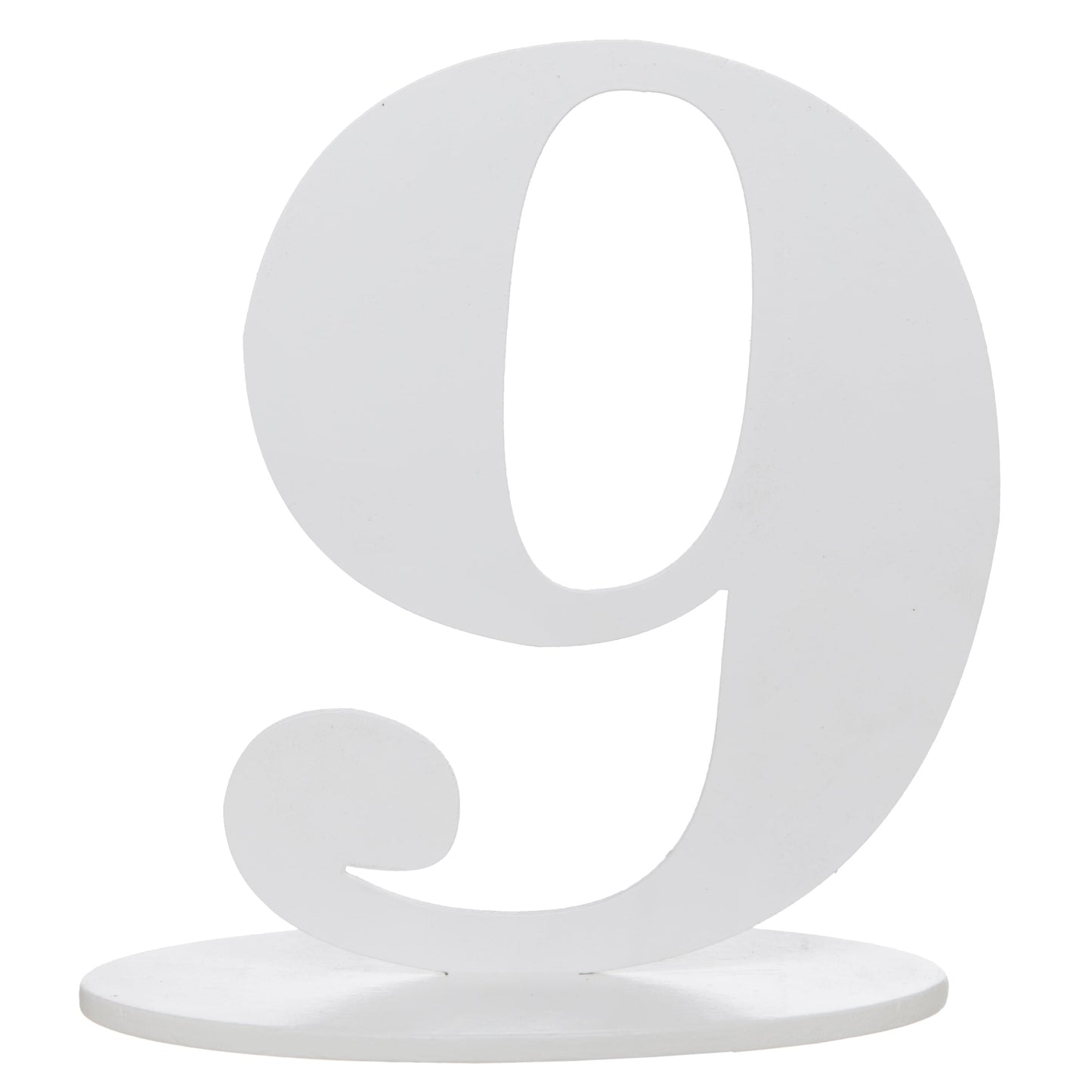 Marque-Table Chiffre Blanc 9
