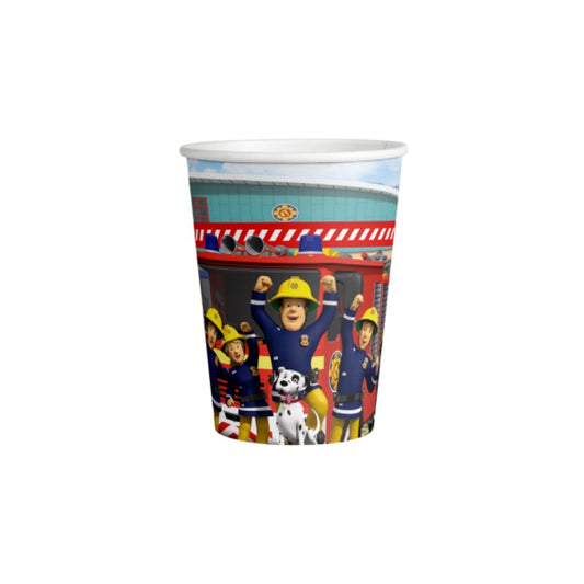 Gobelets - Sam le pompier et son équipe (8pcs)