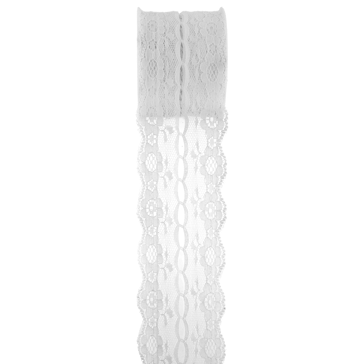 Ruban Dentelle 5cm - Blanc (3m)