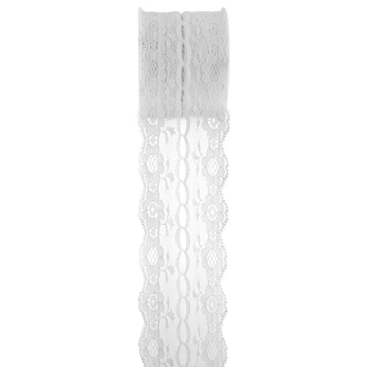 Ruban Dentelle 5cm - Blanc (3m)