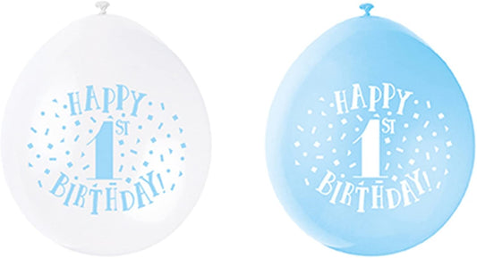 Ballons 1st Birthday Bleu (10pcs)