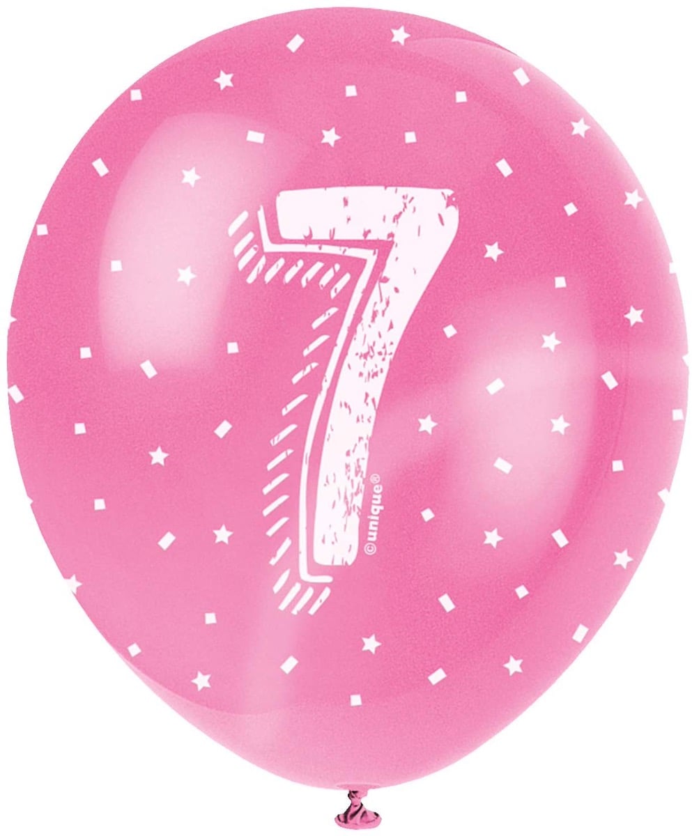 Ballons 7 ans Assortis 30cm (5pcs)