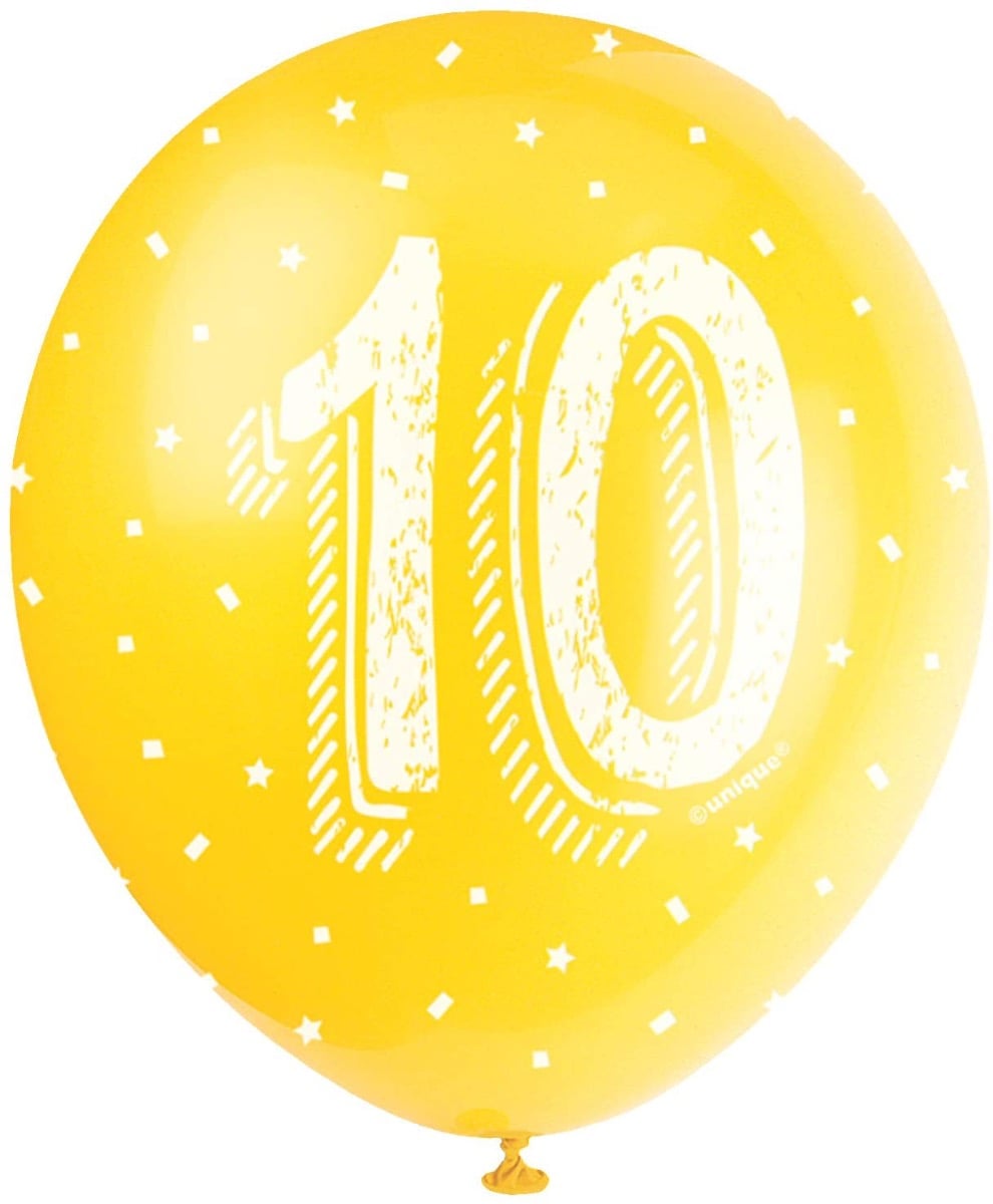 Ballons Age Assortis 30cm (5pcs)