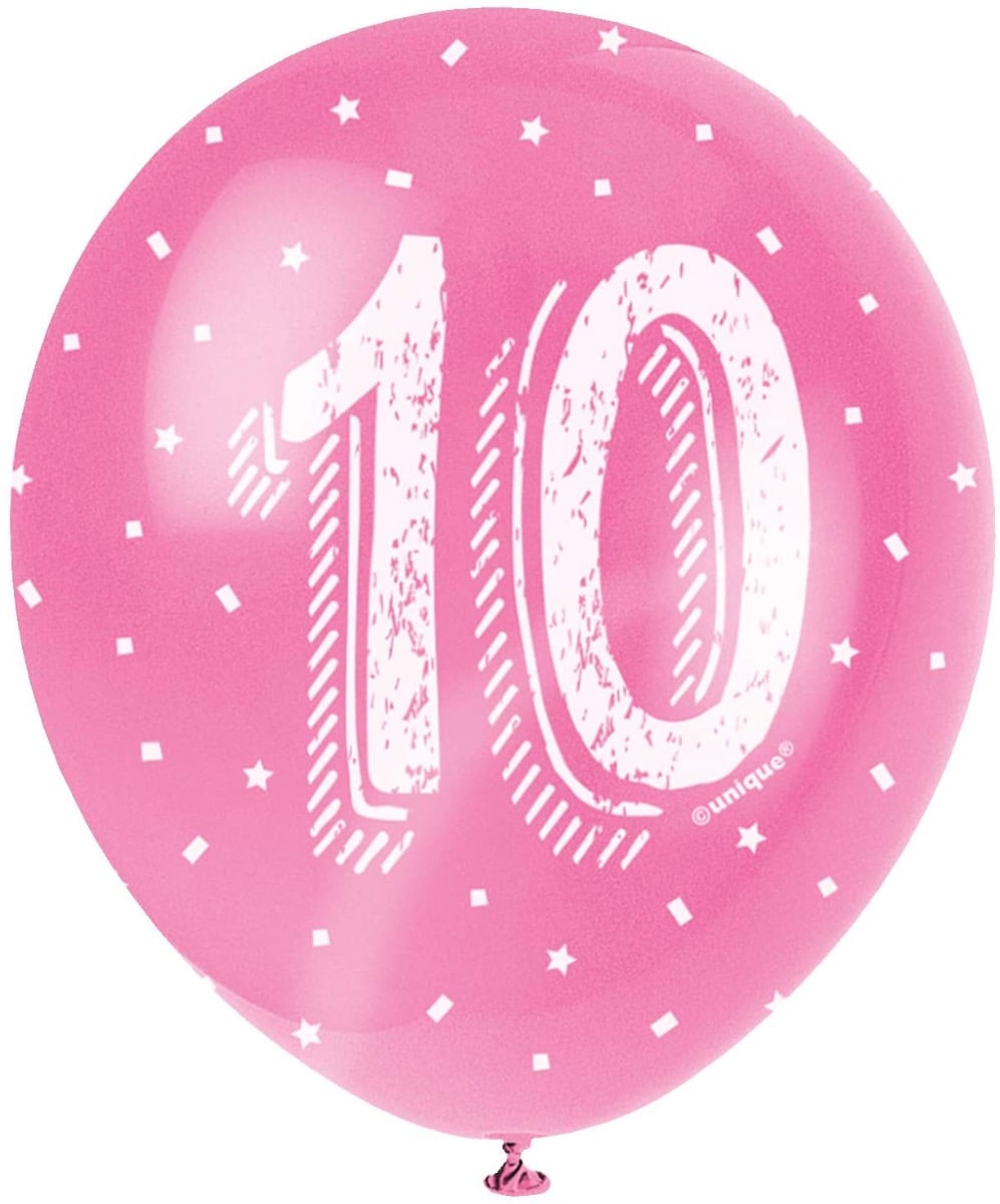 Ballons Age Assortis 30cm (5pcs)