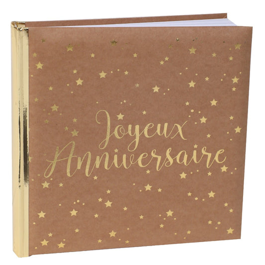 Livre d'Or "Joyeux Anniversaire" Kraft