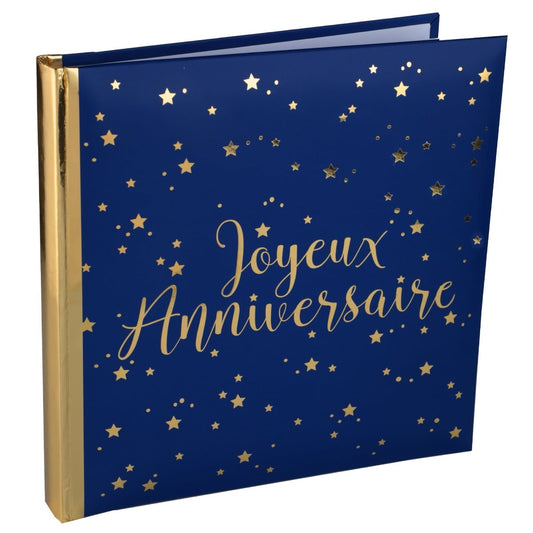 Livre d'Or "Joyeux Anniversaire" Bleu