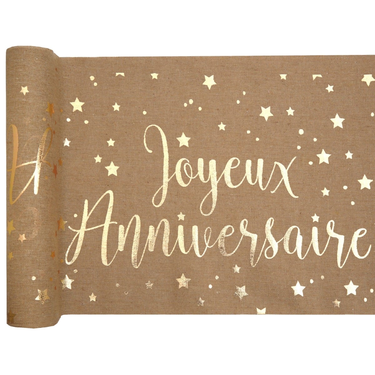 Chemin de table "Joyeux Anniversaire" Kraft (3m)