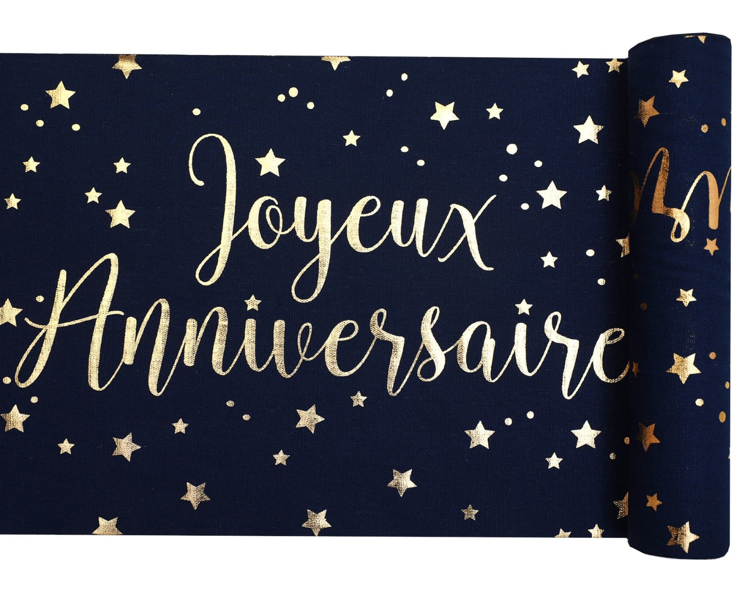 Chemin de table "Joyeux Anniversaire" Bleu (3m)