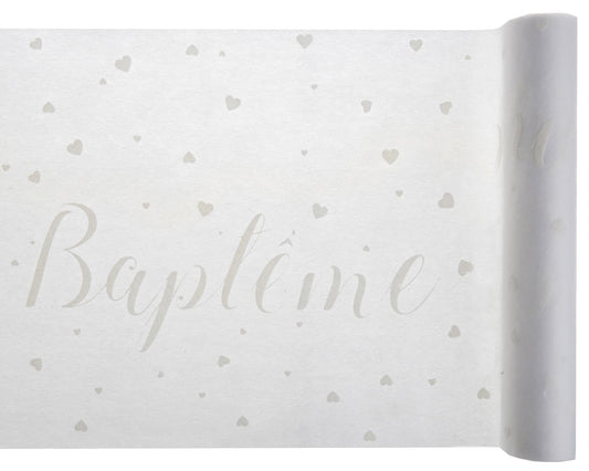 Chemin de table Baptême tnt (5m)