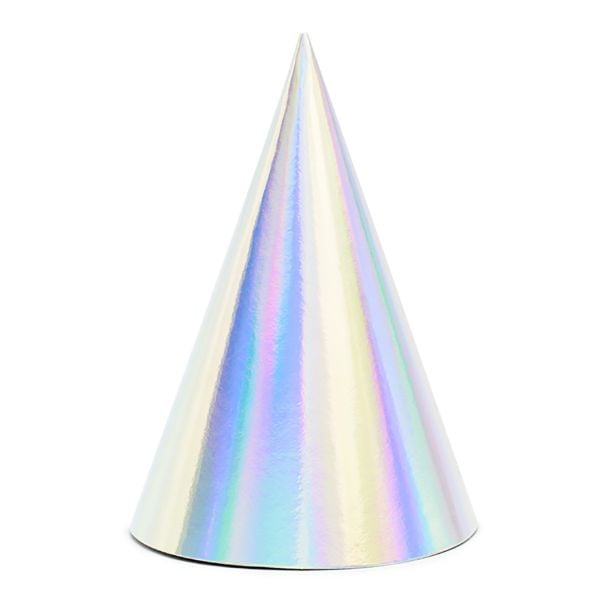 Chapeaux de fête irisés (16cm)