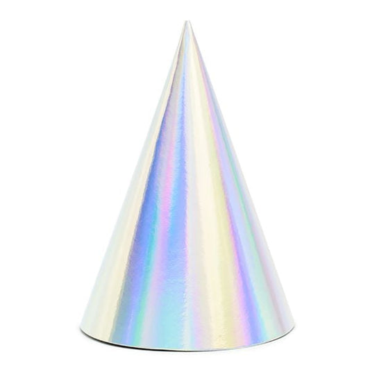 Chapeaux de fête irisés (16cm)