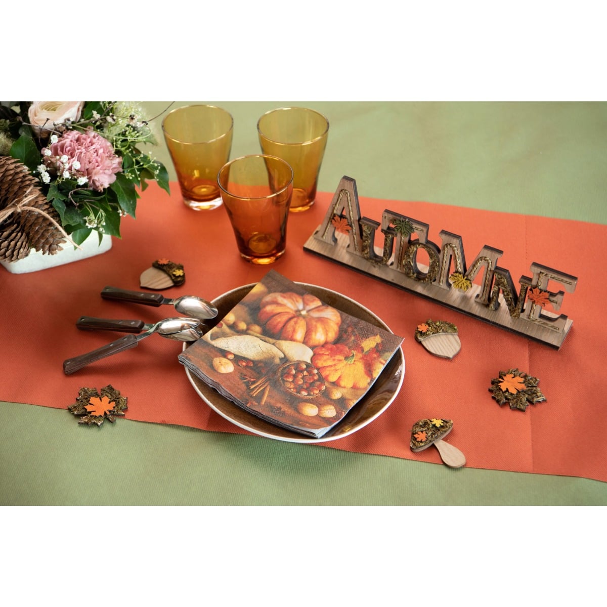 Chemin de table 3en1 - Terracotta (4.8m)