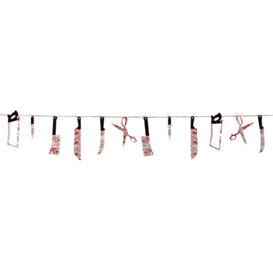Guirlande d'outils sanglants
