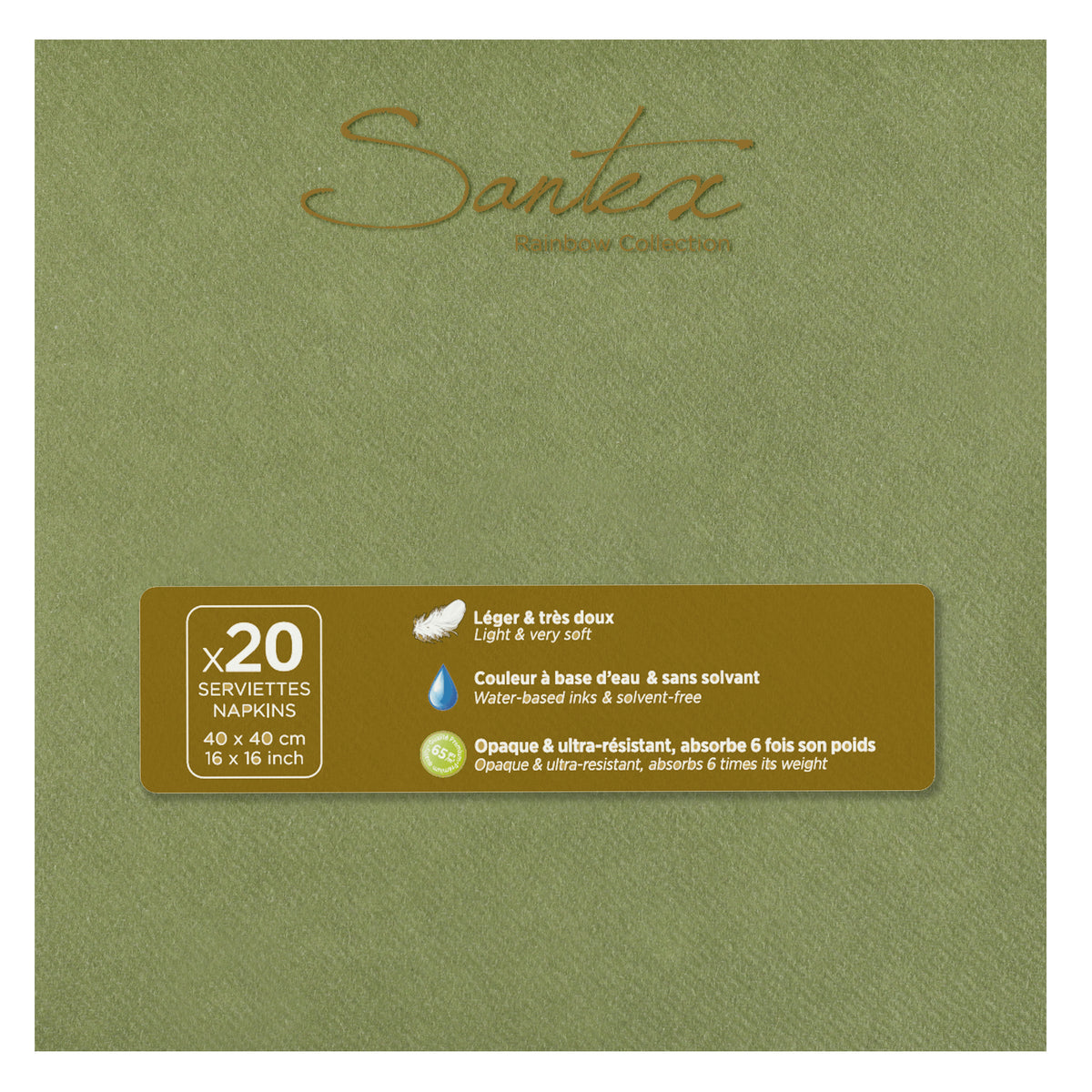 Serviettes airlaid bleu marine 40 x 40cm (20 pièces)