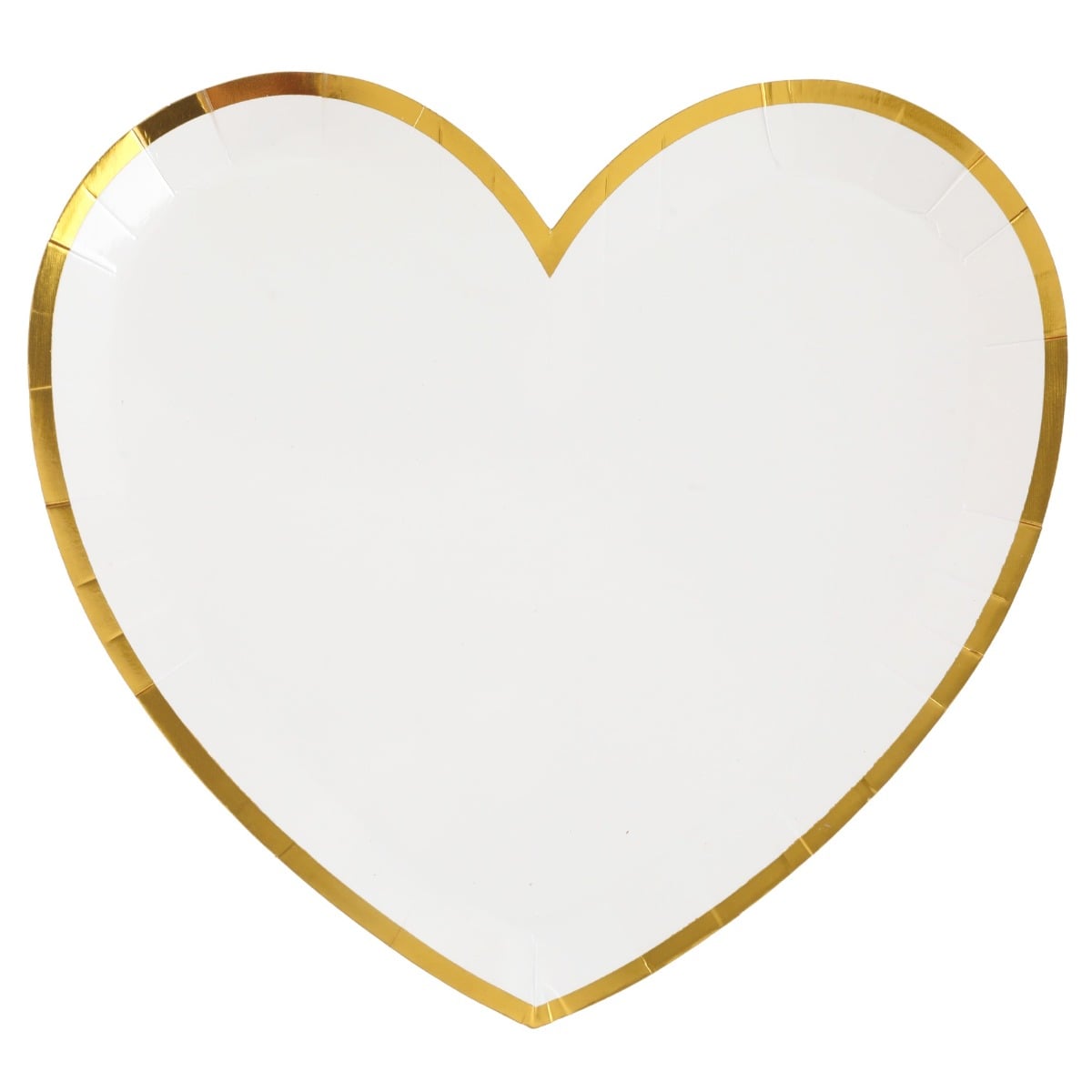 Assiettes coeur - Blanc (10pcs)