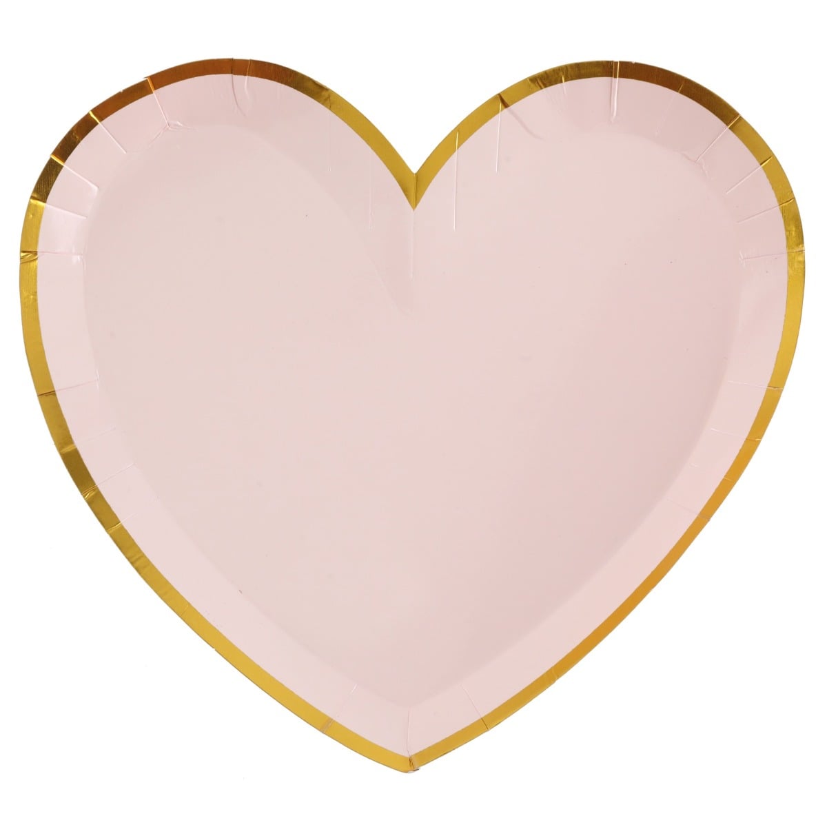 Assiettes coeur - Rose (10pcs)