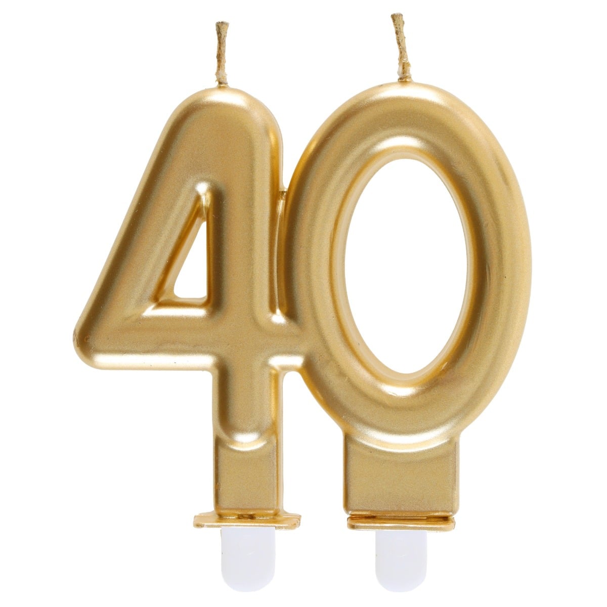 Bougie Chiffre 40 - Or (6.5cm)