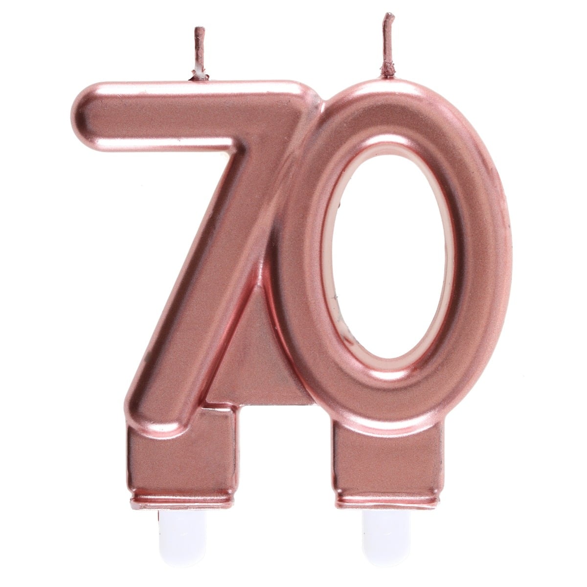 Bougie Chiffre 70 - Rose gold (9cm)