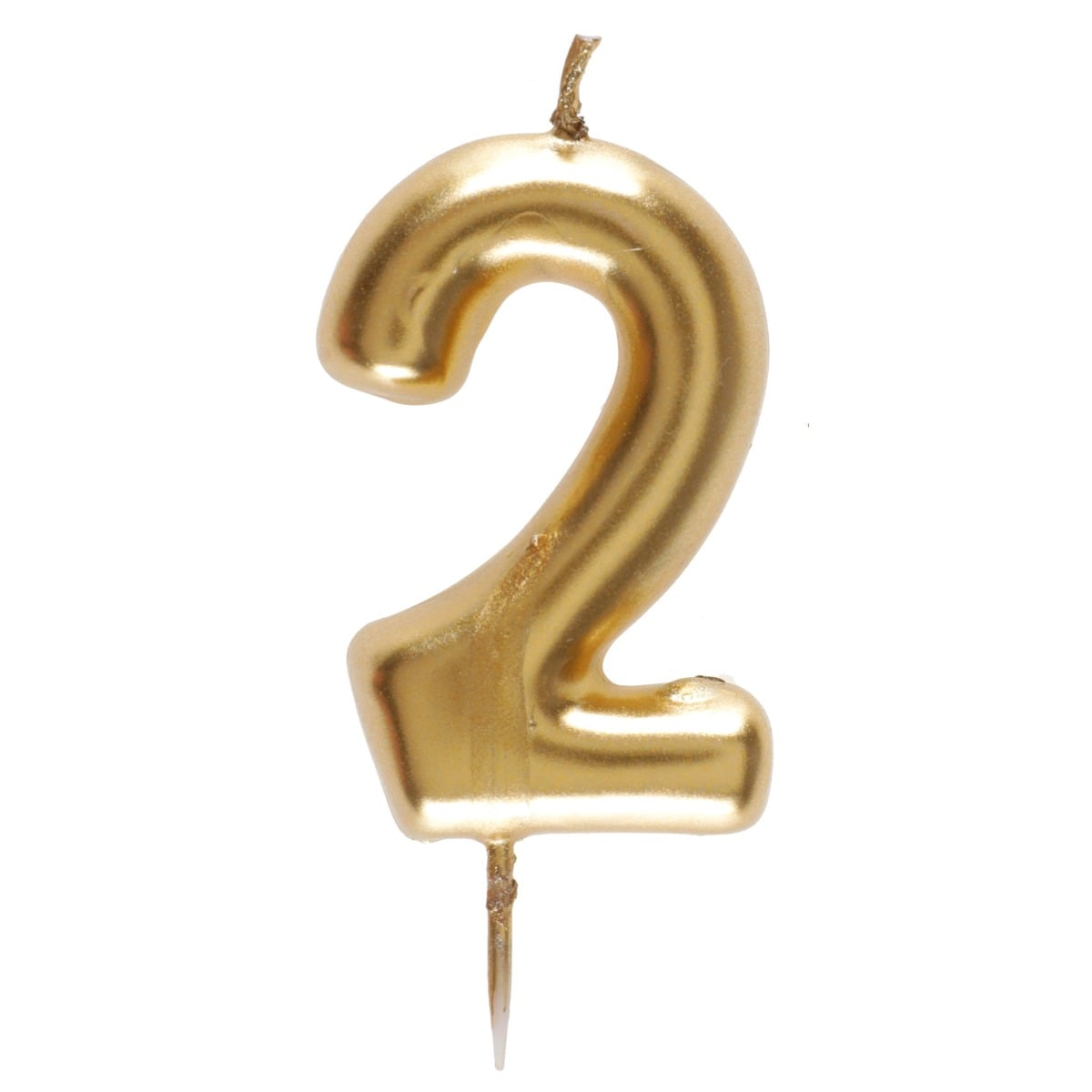 Bougie Chiffre - Or (6.5cm)