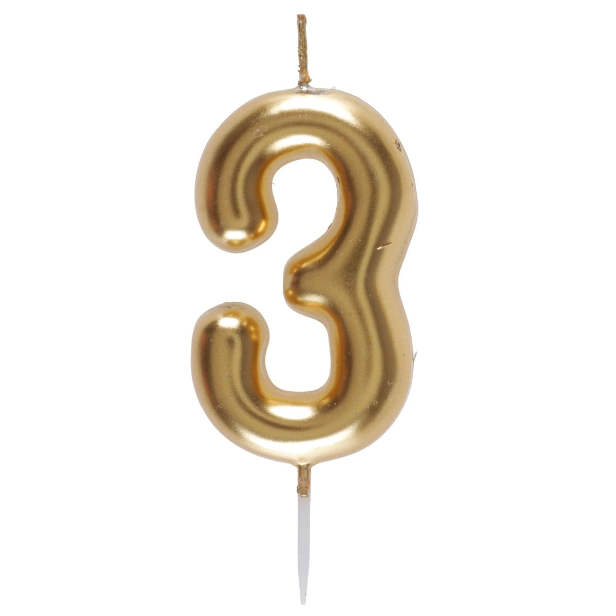Bougie Chiffre - Or (6.5cm)