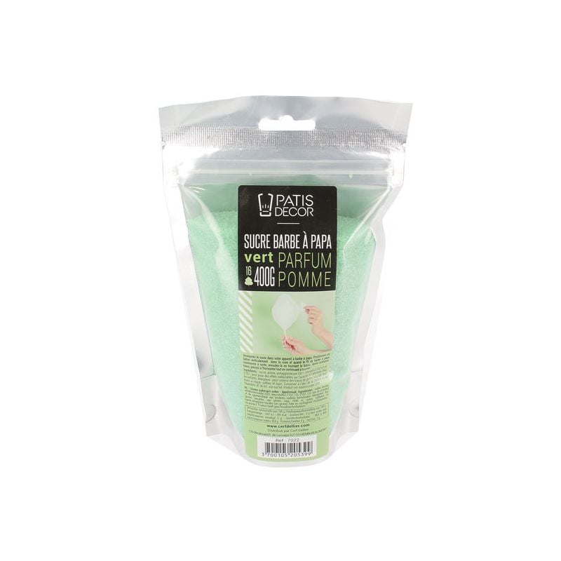 Préparation Barbe à Papa - Pomme verte (400g)