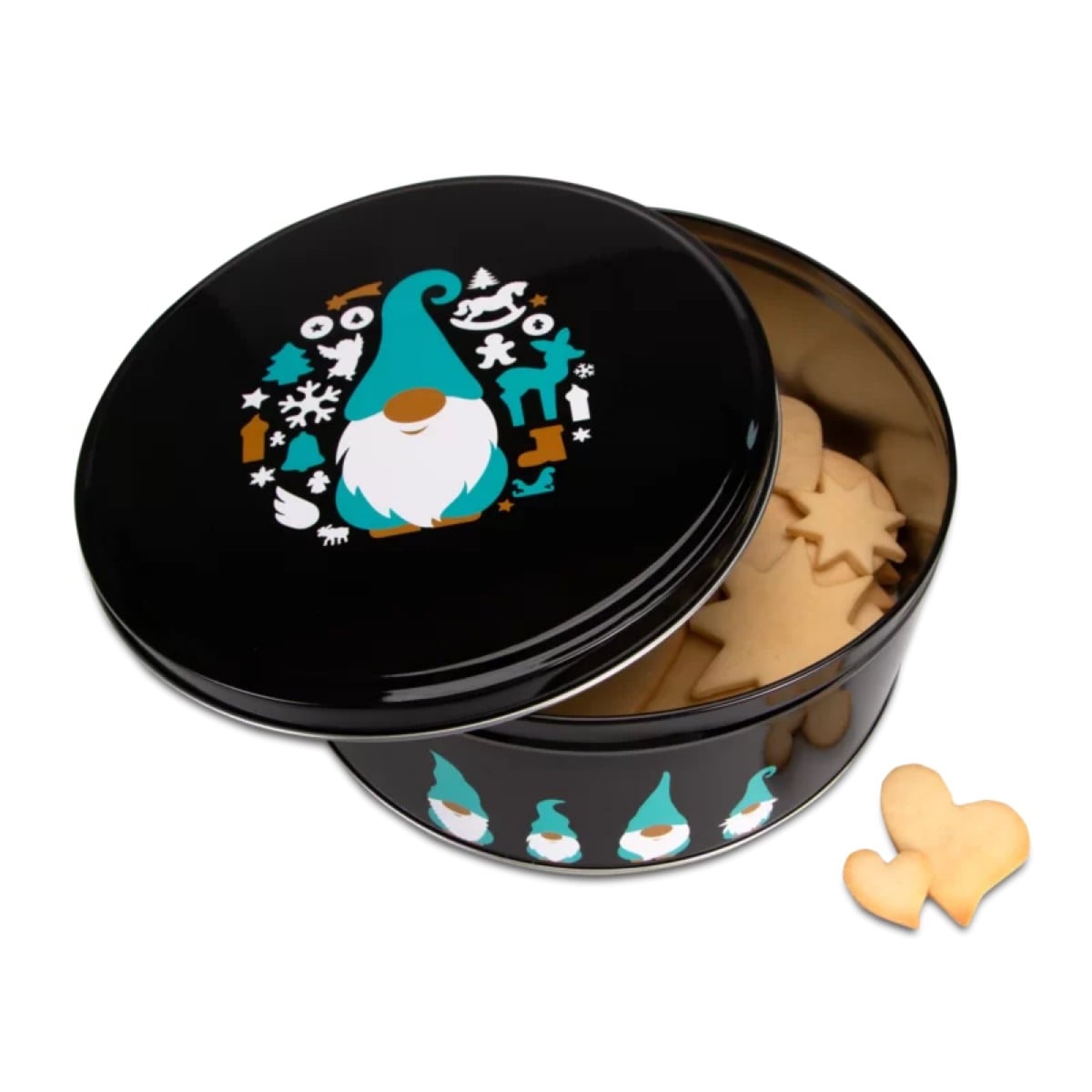 Boîte à biscuits ronde - Gnomes 22cm