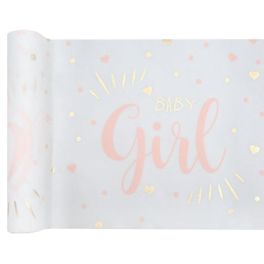 Chemin de table Baby Girl Rose (3m)