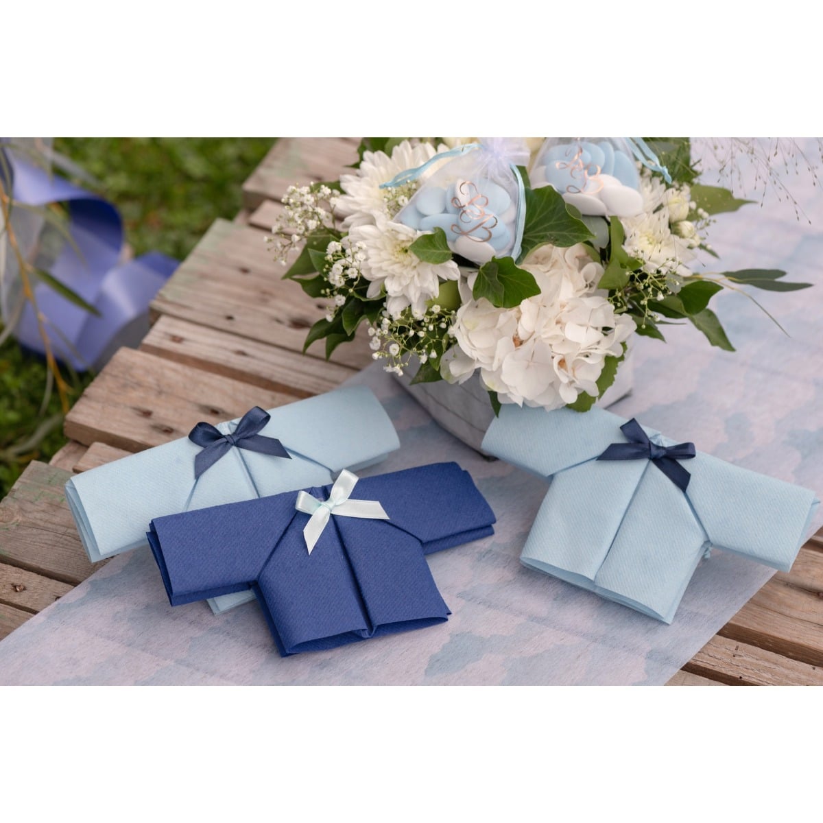 Serviettes Bleu roi Airlaid 40x40cm (20pcs)